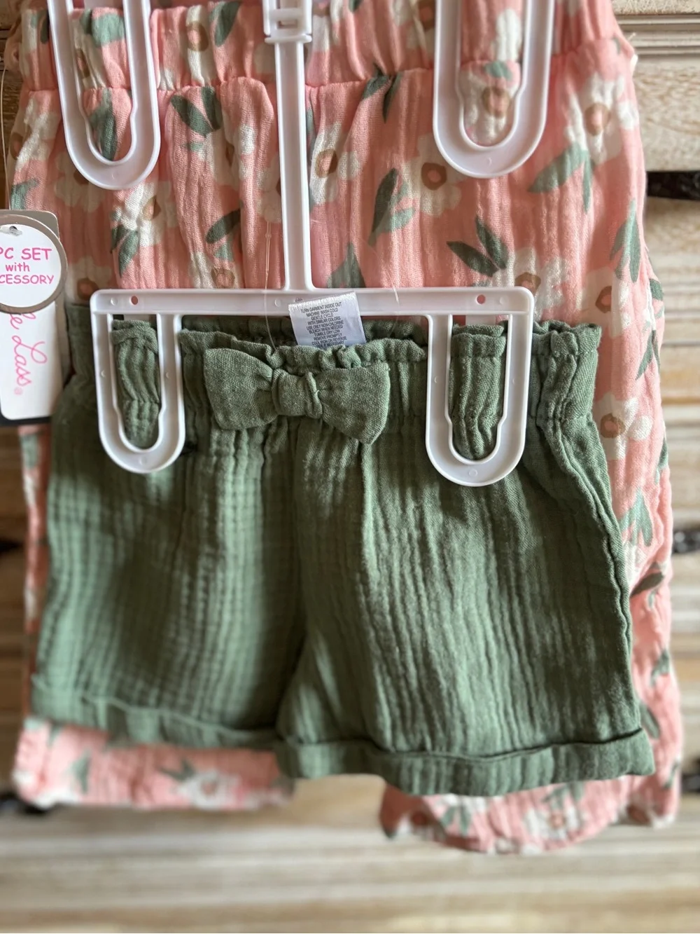Little Lass Top Bottom 4 Piece Set 12 Months New